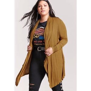 FOREVER 21 Plus Sized Drape Cardigan